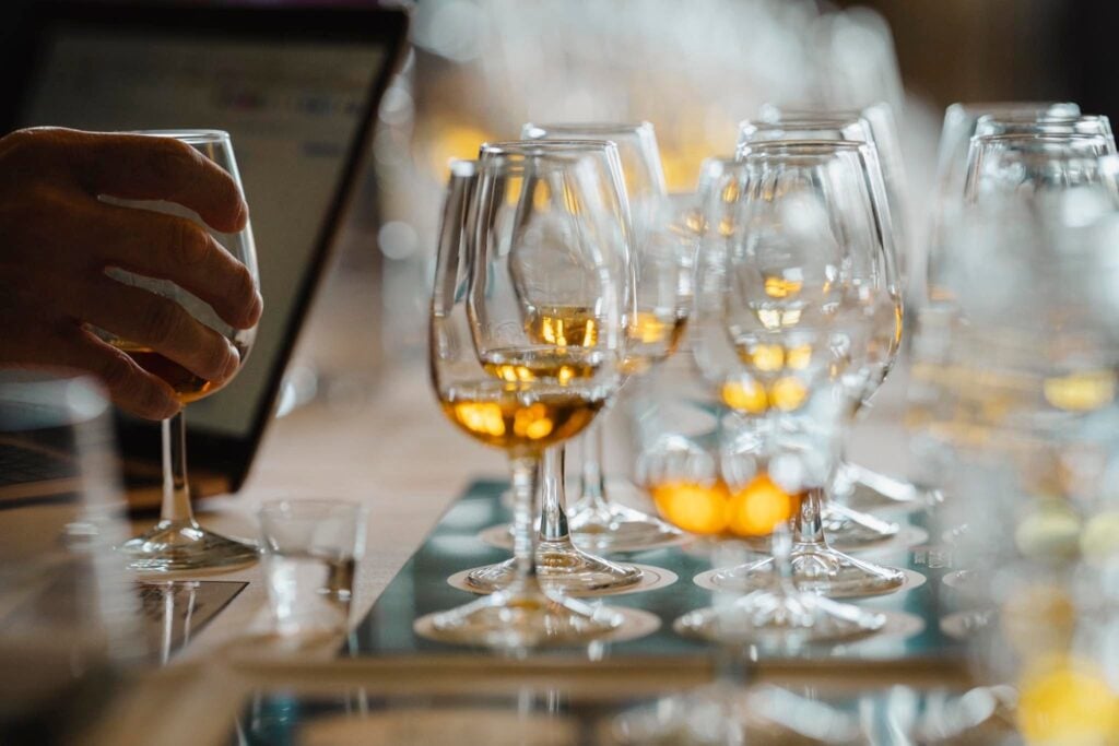 Whisky being assessed for a spirits competition