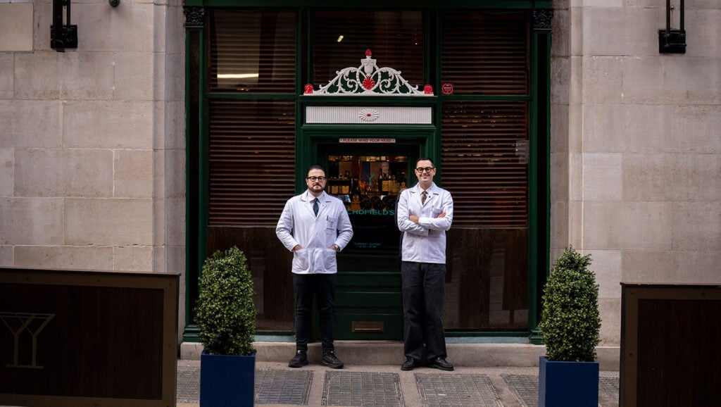 The founders of SCHOFIELD BAR, Joe and Daniel Schofield