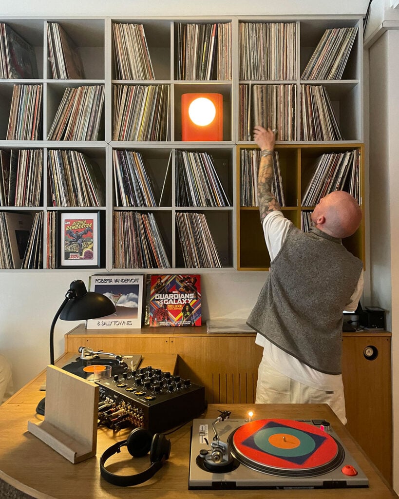 The vinyl collection at Bird Copenhagen